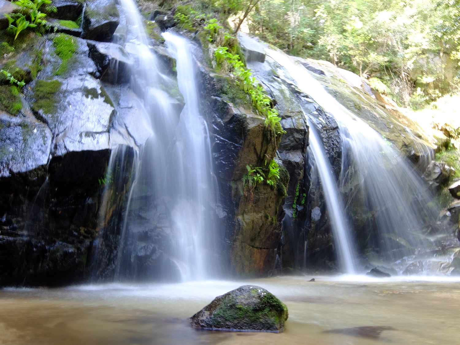 自然浴を楽しめ観光しやすい金引きの滝は優しさを感じる滝
